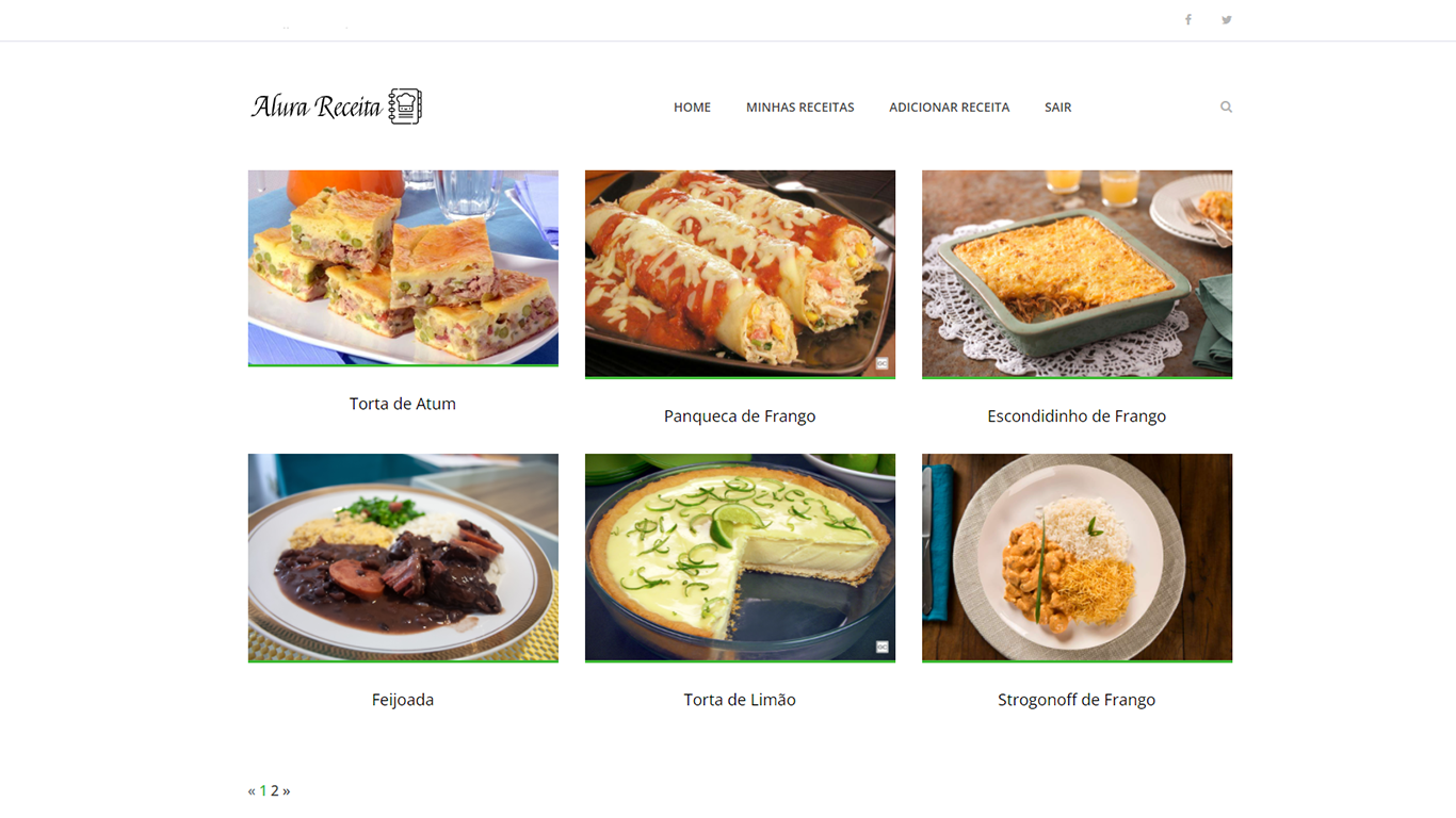 Website – Alura Recipes